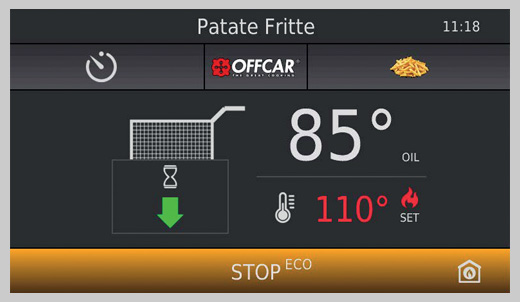 Display Friggitrice Risparmio Energia